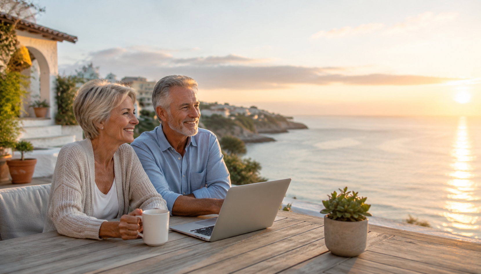 Couple enjoying hybrid retirement lifestyle while creating income after 50”